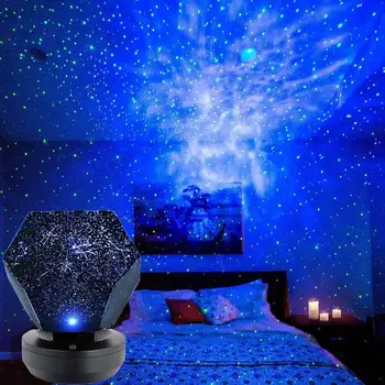 Небесна Звезда Астро Небето Космос Лека Нощ Проектор Лампа Звездна Спалня Романтична Начало Декор
