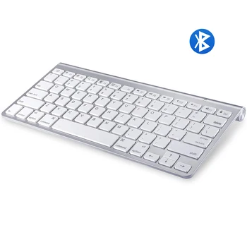 Ультратонкая Bluetooth Клавиатура в стил Apple с Ниско Ниво на Шум Компактна Безжична Клавиатура Клавиатурата за IOS, Windows Android