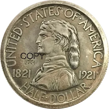 Съединените Щати 1921 Мисури Век Полдоллара 50 Цента 2X4 Сребърни Копирни Монети с покритие