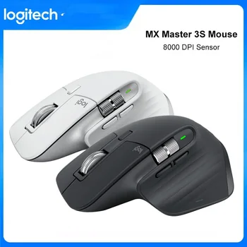 Безжична мишка Logitech MX Master 3S с резолюция от 8000 точки на инч, скрол Колело с автоматично превключване, Безжична Мишка Bluetooth, Офис на Мишката