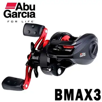 Abu Garcia Black Max нисък профил Макара Baitcast BMAX3 Water Drop Сонда Дясната/Лявата Алуминиева Макара Риболовна Макара Максимално съпротивление 8 кг
