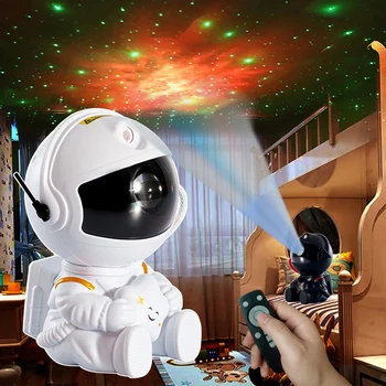 Астронавт Galaxy Проектор Звездното Небе Звезди Led Нощна Светлина За Спални Начало Декор Детски Подарък Проекционная Атмосфера Настолни Лампи