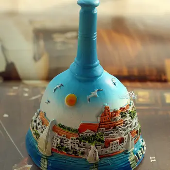 Ибиса, Испания Туристически Туристически Сувенир Ръчно Камбанка под Формата На 3D Смола Магнит За Хладилник Занаят ИДЕЯ за ПОДАРЪК