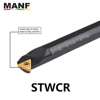 MANF Стругове С ЦПУ Инструменти 12 мм S12M-STWCR11 Борштанги Притежателите на Инструменти Вътрешна Стругарски Ножове, Метални Стругове и Фрези За Поставяне TCMT