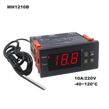 MH1210B Цифров Регулатор на Температурата Термостат Regualator 10A 220V 40 ~ 120C за Инкубатор с Термопарой НПМ Сензор НПМ
