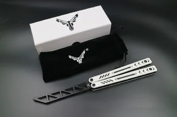 Етерният Висококачествен Тренировъчен Нож-пеперуда G10 с алуминиева дръжка С ЦПУ Облицовки EDC Balisong Trainer