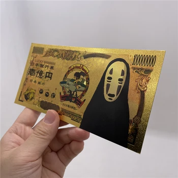 Повече Манга Япония 6 Дизайни Отнесени От Духове Аниме Златни Банкноти Класически Спомен Златна Монета За Събиране Подарък