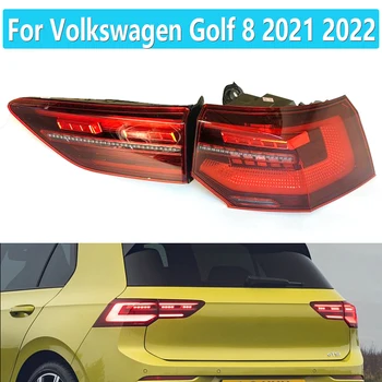 Авто Задна Светлина В Събирането За Volkswagen Golf 8 2021 2022 LED Фенер Светлини LED Стоп светлина в LED Сериен мигач