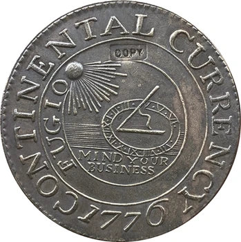 Продажба на едро Реплика Superb 1776 Continental Curency Копие на Монети от 90% от копер производство