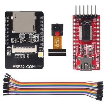 ESP32 CAM WiFi Bluetooth Такса Развитие С OV2640 2-Мегапикселова Камера + FT232RL FTDI + 40Pin Джъмпер За Arduino Raspberry Pi