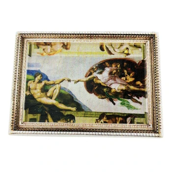 Картини На Микеланджело, Магнити За Хладилник Известната Картина На Битие Потоп Стикери За Хладилник Сватбени Подаръци Начало Декор