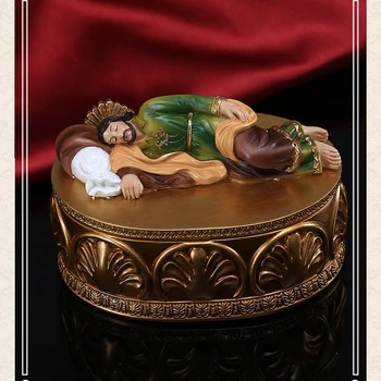 Джоузеф Религиозни Орнаменти Зимен Свети Йосиф Ковчег За Бижута Настолна Кутия За Съхранение На Бижута Занаяти