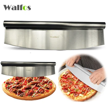 WALFOS 12 См Нож За Пица От Неръждаема Стомана Bobble Хеликоптер Пица Висококачествени Кухненски ножове Дизайн на Потребителския Режещ Инструмент
